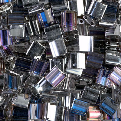 Close up of Miyuki Tila beads