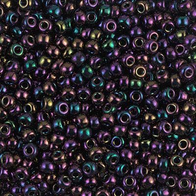 Close up of Miyuki seed beads in size 8/0