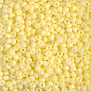 Miyuki Seed Beads 8/0 - 8-4451 Duracoat Dyed Opaque Light Lemon Ice
