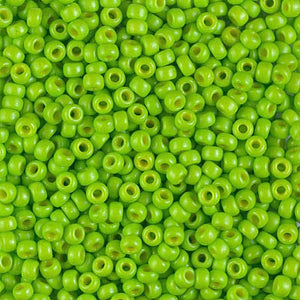 Miyuki 8/0 Seed Beads - 8-4471 Duracoat Dyed Opaque Kiwi