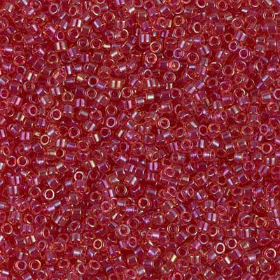 Close up of Miyuki Delica beads.