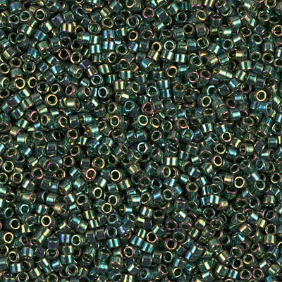 Close up of Miyuki Delica beads.
