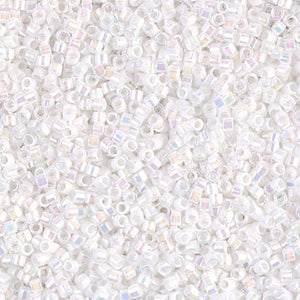 Miyuki Delica Beads 11/0 - DB0202 White Pearl AB