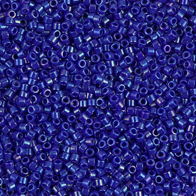 Close up of Miyuki Delica beads.