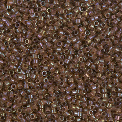 Close up of Miyuki Delica beads.