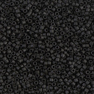 Miyuki Delica Beads 11/0 - DB0310 Matte Black