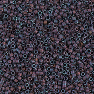 Close up of Miyuki Delica beads.