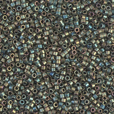 Close up of Miyuki Delica beads.