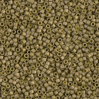 Close up of Miyuki Delica beads.
