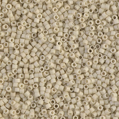 Close up of Miyuki Delica beads.