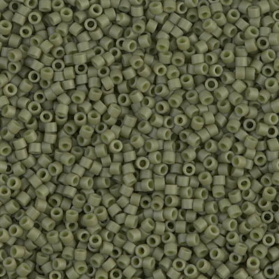 Miyuki Delica Beads 11/0 - DB0391-1 Matte Opaque Olive Lustre