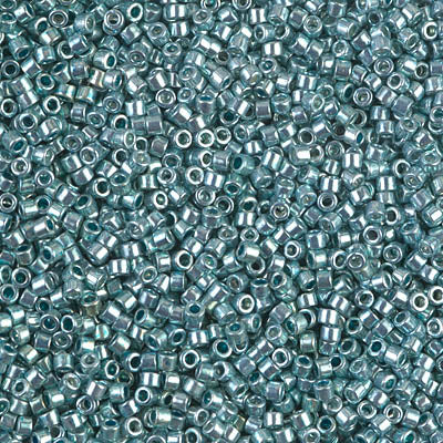 Close up of Miyuki Delica beads.