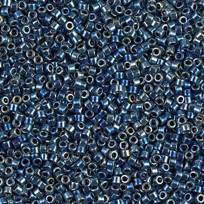 Close up of Miyuki Delica beads.