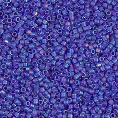 Close up of Miyuki Delica beads.