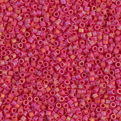 Close up of Miyuki Delica beads.