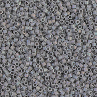 Close up of Miyuki Delica beads.