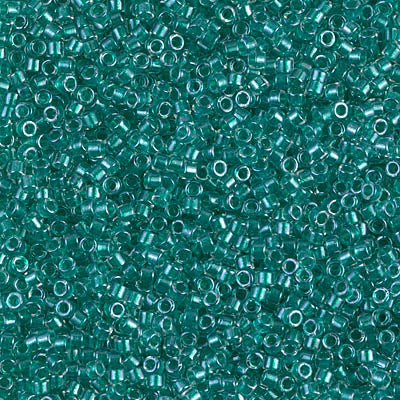 Close up of Miyuki Delica beads.