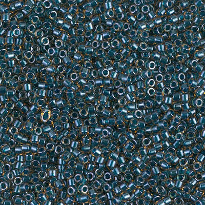 Close up of Miyuki Delica beads.