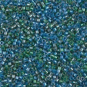 Miyuki Delica Beads 11/0 - DB0985 Sparkling Lined Caribbean Mix