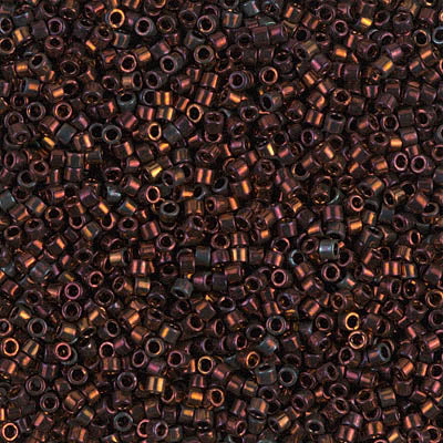 Close up of Miyuki Delica beads.