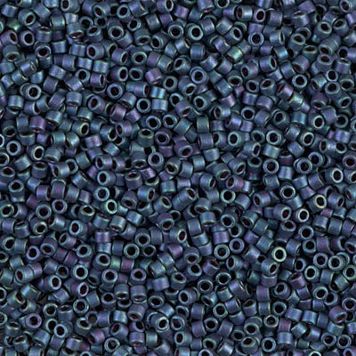 Close up of Miyuki Delica beads.