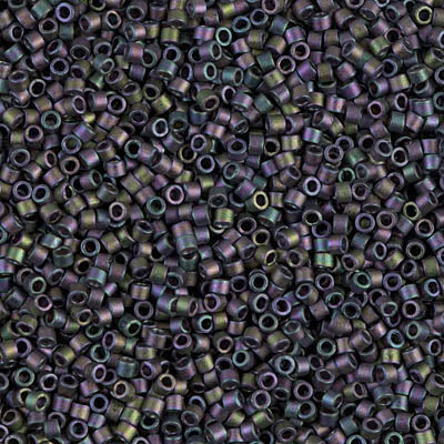 Close up of Miyuki Delica beads.