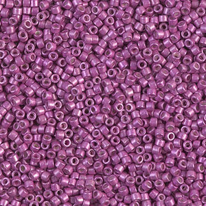 Miyuki Delica Beads 11/0 - DB1184 Galvanised Semi-Frosted Magenta