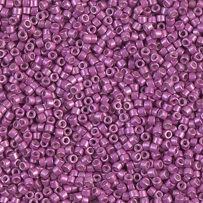Close up of Miyuki Delica beads.