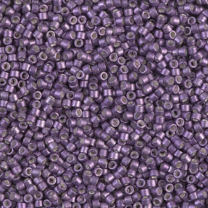 Miyuki Delica Beads 11/0 - DB1185 Galvanised Semi-Frosted Eggplant