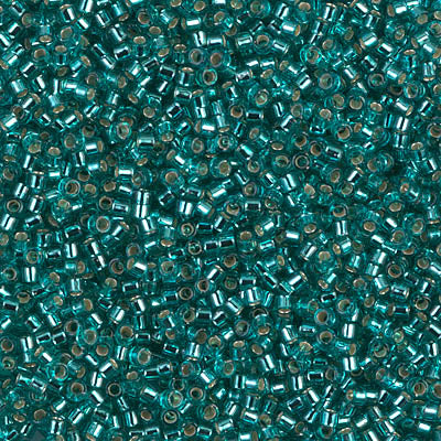 Close up of Miyuki Delica beads.