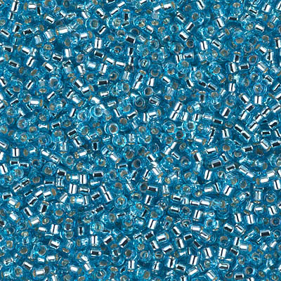 Close up of Miyuki Delica beads.