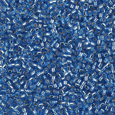 Close up of Miyuki Delica beads.