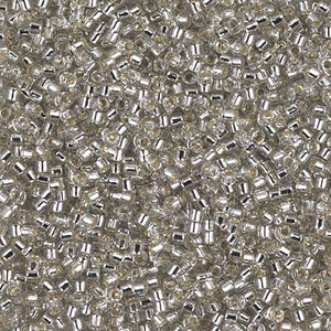 Miyuki Delica Beads 11/0 - DB1211 Silverlined Gray Mist