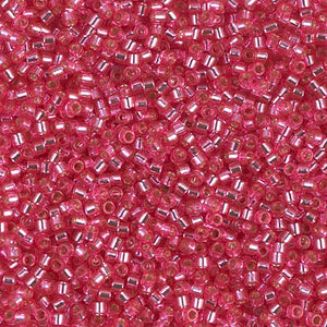Miyuki Delica Beads 11/0 - DB1338 Dyed Silverlined Rose