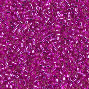 Miyuki Delica Beads 11/0 - DB1340 Dyed Silverlined Fuchsia