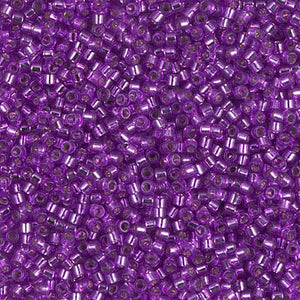Miyuki Delica Beads 11/0 - DB1345 Dyed Silverlined Magenta