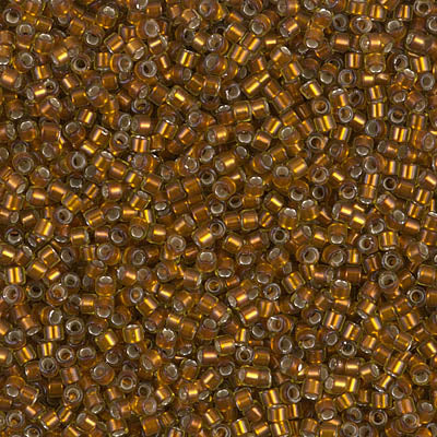 Close up of Miyuki Delica beads.