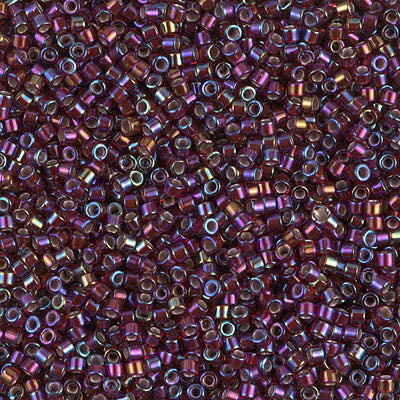 Close up of Miyuki Delica beads.