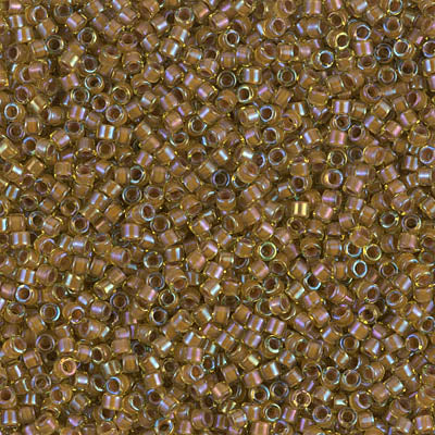 Close up of Miyuki Delica beads.