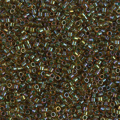 Close up of Miyuki Delica beads.