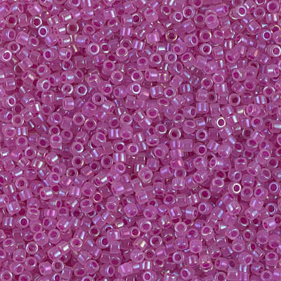 Close up of Miyuki Delica beads.
