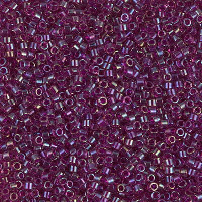 Close up of Miyuki Delica beads.