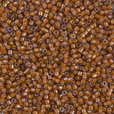 Close up of Miyuki Delica beads.