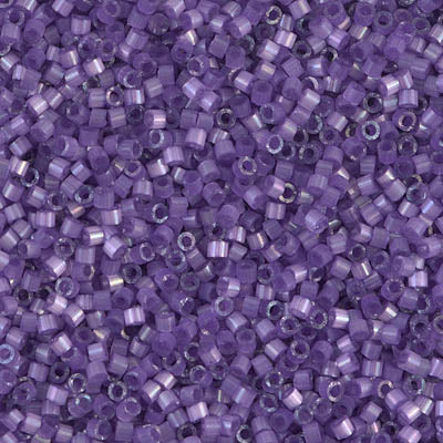 Close up of Miyuki Delica beads in size 11/0. 