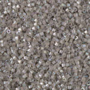 Miyuki Delica Beads 11/0 - DB1877 Silk Inside Dyed Pewter AB