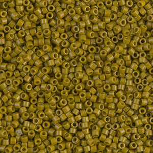 Miyuki Delica Beads 11/0 - DB2141 Duracoat Dyed Opaque Spanish Olive