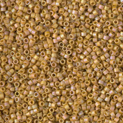 Close up of Miyuki Delica beads in size 11/0.