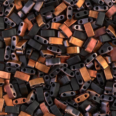 Close up of Miyuki Tila beads