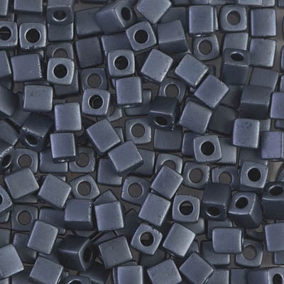 Close up of Miyuki square beads