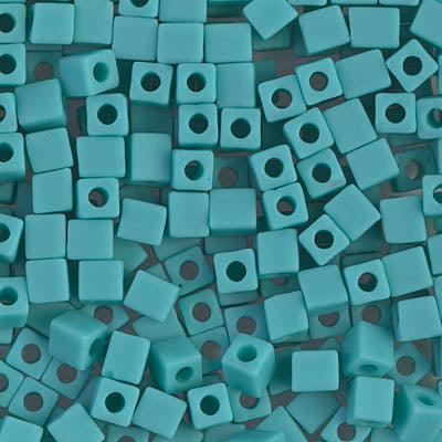 Close up of Miyuki square beads